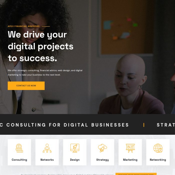 Web de Apex F Advisors